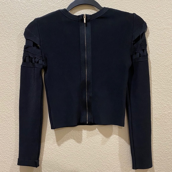 BEBE black bandage crop top - Picture 8 of 11